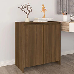 vidaXL Buffet Chêne marron 70x41x75 cm Bois d'ingénierie