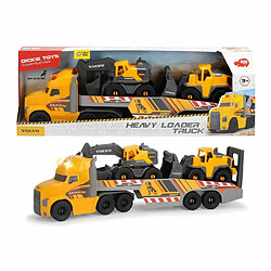 Dickie Toys DICKIE - Camion volvo 70cm a roues libres + 2 véhicules de chantier.