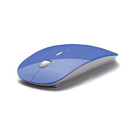 Souris Ultra Plate pour PC FUJITSUÂ  Sans Fil USB Universelle Capteur Optique 3 Boutons Couleurs (BLEU) 