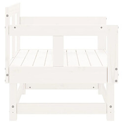 Maison Chic Lot de 2 Chaises de jardin,Fauteuil d'extérieur blanc bois massif de pin -MN36909 pas cher