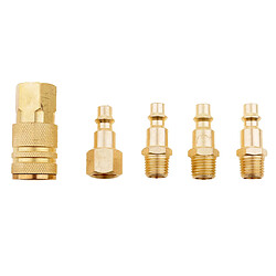 Raccord De Raccord De Compresseur De Tuyau D'air Comprimé 10 Pièces à Dégagement Rapide 1/4 '' Npt