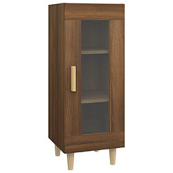 Maison Chic Buffet,Meuble de Rangement,commode pour salon,Cuisine Chêne marron 34,5x34x90 cm Bois d'ingénierie -MN79244