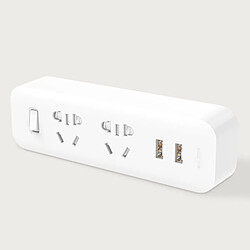 Prise Connectée pour la Maison, Bureau Original Xiaomi Mijia Power Strip Convertisseur Adaptateur de Voyage Plug Portable avec 5V / 2.1A Dual USB Ports de Charge Rapide