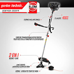 Elem Garden Technic Débroussailleuse thermique 43cc - bobine + lame - Elem Garden