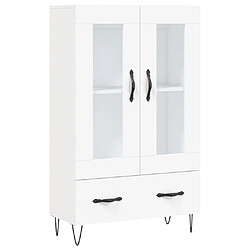 vidaXL Buffet haut blanc 69,5x31x115 cm bois d'ingénierie