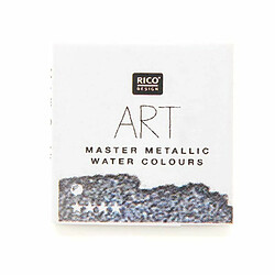 Rico Peinture Aquarelle métallique 1/2 godet - Graphite