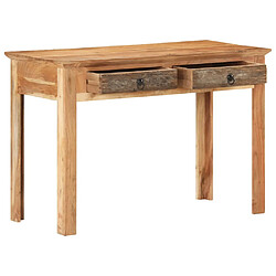 vidaXL Bureau 110x50x75 cm Bois de récupération massif