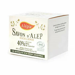 Alepia Savon d'Alep Excellence BIO 40% Huile de Baie de Laurier