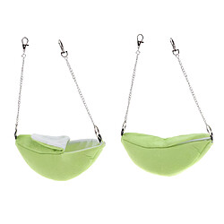 2pc banane hamster lit maison hamac petit animal lit maison cage nid vert Hamac de hamster