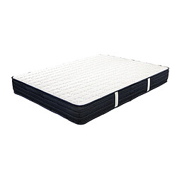 Visiodirect Matelas réversible NORA ,140x190 cm, en mousse mémoire de forme haute adaptabilité et ergonomique 