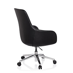 Chaise de bureau / fauteuil de direction BARENO cuir noir hjh OFFICE pas cher