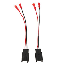 2pcs Connecteurs De Faisceau De Câble Adaptateur Haut-parleur d'Auto