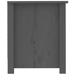 Acheter vidaXL Armoire à chaussures Gris 110x38x45,5 cm Bois de pin massif