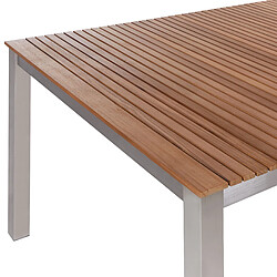 Beliani Table de jardin 200 x 90 cm Bois Bois clair VIAREGGIO pas cher