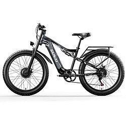 Vélo électrique 26" GUNAI GN68 Double Puissant Fat Bike Adulte 2000W 15Ah VTT Noir