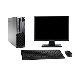 PC Lenovo M81 SFF Ecran 27" Intel i3-2100 RAM 16Go Disque 500Go Windows 10 Wifi - Occasion