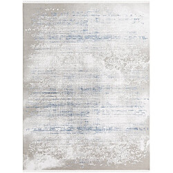 Hadorn Tapis 365x275 gris bleu Davos Charme