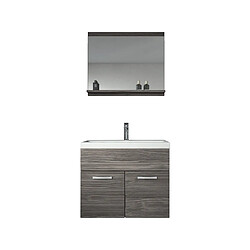 Auco Meuble de salle de bain de Montreal 02 Bodega - Armoire de rangement Meuble lavabo evier Meuble lavabo 60x35 cm