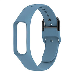 Wewoo Bracelet pour montre connectée de en silicone de couleur pure Galaxy Fit-e bleu clair 