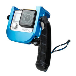 Wewoo Stabilisateur bleu pour GoPro HERO4 / 3 + P4 Trigger Handheld Grip CNC Métal Bâton Monopod Mount 