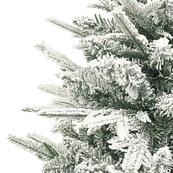 Avis vidaXL Sapin de Noël artificiel à flocons de neige Vert 120 cm PVC/PE