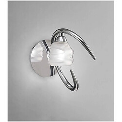 Luminaire Center Applique murale Loop avec interrupteur 1 Ampoule G9 ECO, chrome poli