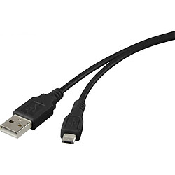 Renkforce USB 2.0 câble de raccordement [1x USB 2.0 prise mâle A - 1x USB 2.0 prise mâle Micro-B] 1 m noir ore S 