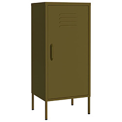 vidaXL Armoire de rangement Vert olive 42,5x35x101,5 cm Acier