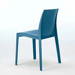 Acheter 22 Chaises Rome Grand Soleil en polypropylène empilables pour bar et café, Couleur: Bleu