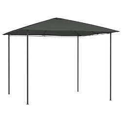 vidaXL Belvédère 3x3x2,6 m Anthracite 160 g/m² 