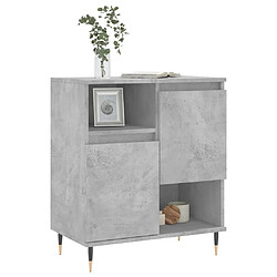 Avis Maison Chic Buffet,Meuble de Rangement,commode pour salon,Cuisine Gris béton 60x35x70 cm Bois d'ingénierie -MN50370