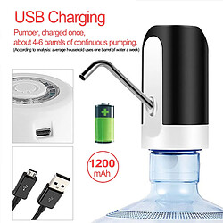 Avis Universal Pompe à bouteilles d'eau automatique Pompe à eau potable portable intelligente Distributeur avec batterie USB rechargeable Pompe à bouteilles d'eau | Module de domotique