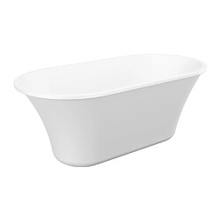 Avis Vente-Unique Baignoire îlot design - 193 L - 150 x 75 x 58 cm - Blanche - NOEMIE II