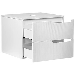 Acheter Beliani Meuble de salle de bain 60 x 52 cm blanc QUINTELA