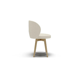 ICONIK INTERIOR Fauteuil En Bouclette Fausse Fourrure Tapissée - Boucles Blanches - Yuna Blanc pas cher