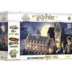 Trefl Brick Trick Build with Bricks - Great Hall, Grand Hall - Harry Potter, Poudlard, École De Magie, EKO Brick Blocks, DIY, Plus De 410 Briques, Réutilisable, Set Créatif pour Enfants De Plus De 8 