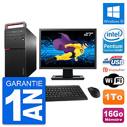 PC Tour Lenovo M700 Ecran 27" Intel G4400 RAM 16Go Disque 1To Windows 10 Wifi · Occasion 