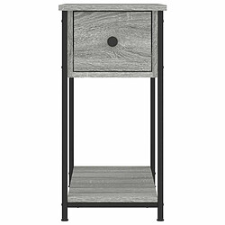 Maison Chic Table de chevet,Table de nuit,Table d'appoint pour salon sonoma gris 30x60x60 cm bois d'ingénierie -MN95540 pas cher