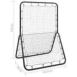 vidaXL Rebondisseur multisport Baseball Softball 121,5x98x175 cm Métal pas cher