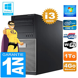 PC Tour DELL 7010 Core I3-3220 Ram 4Go Disque 1 To Graveur DVD Wifi W7 · Occasion 