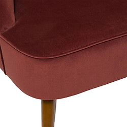 Avis Atmosphera, Createur D'Interieur Fauteuil Naova en velours terracotta - ATMOSPHERA