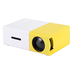 Yonis Vidéoprojecteur Projecteur Multimédia Vidéoprojecteur Affichage LCD LED HDMI Jaune Blanc YONIS