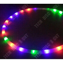 Tech Discount TD® Cerceau Multicolore de LED Glow Sport Hoop, Jouet, cerceaux de Fitness et Musculation