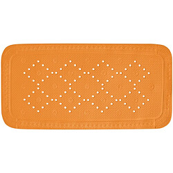 Spirella Tapis Fond de baignoire PVC ALASKA 71x36cm Orange 