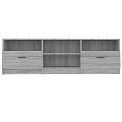 Acheter Maison Chic Meuble TV scandinave gris - Banc TV pour salon Sonoma 150x33,5x45 cm Bois d'ingénierie -MN19035