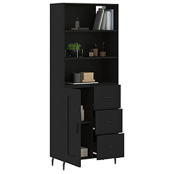 Avis Maison Chic Buffet,Meuble de Rangement,commode pour salon,Cuisine Noir 69,5x34x180 cm Bois d'ingénierie -MN84811