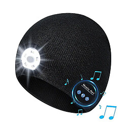 Universal Casque de musique sans fil pour homme et femme 5 perles de lumière LED Casque d'avertissement lumineux de nuit 