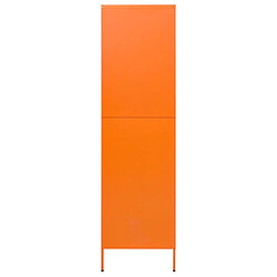 Avis vidaXL Garde-robe Orange 90x50x180 cm Acier