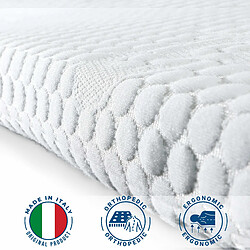 Avis The White Stone Surmatelas en mousse à mémoire de forme pour matelas double | Surmatelas de 6 cm | Surmatelas déhoussable | Antibactérien et antifongique | 140 x 200