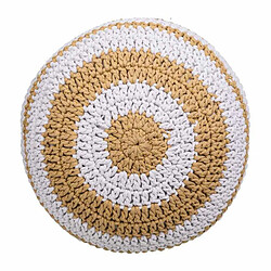 Acheter Pouf Alexandra House Living Blanc Marron polystyrène 45 x 30 x 45 cm